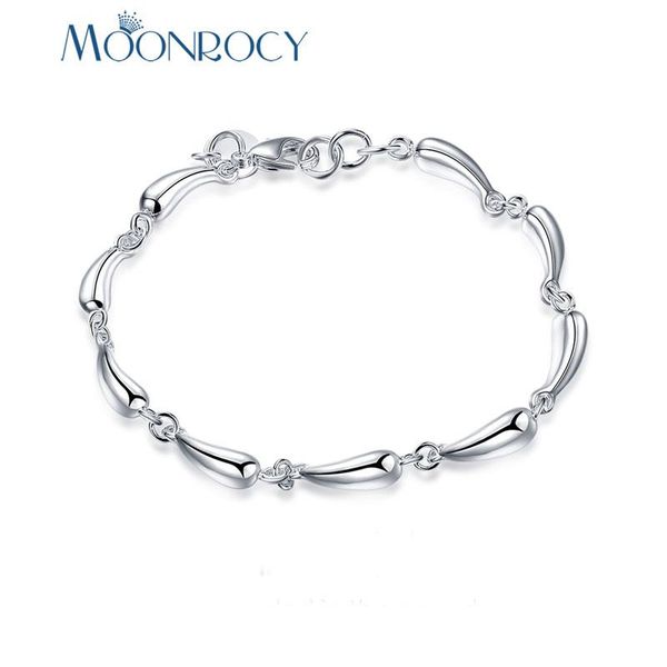 link, chain moonrocy silver color waterdrop bracelet for women girls gift drop vintage simple jewelry wholesale party trendy, Black
link, chain moonrocy silver color waterdrop bracelet for women girls gift drop vintage simple jewelry wholesale party trendy, Black