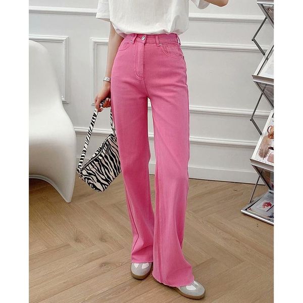 women's jeans 2021 woman straight long green high waist overlength 100% cotton denim pants female widel-leg trouser, Blue
women's jeans 2021 woman straight long green high waist overlength 100% cotton denim pants female widel-leg trouser, Blue
