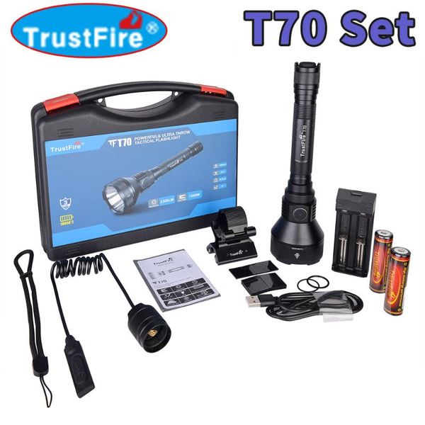 flashlights torches trustfire t70 tactical xhp35 2300lm 1000m distance rechargeable 18650 led high power
flashlights torches trustfire t70 tactical xhp35 2300lm 1000m distance rechargeable 18650 led high power
