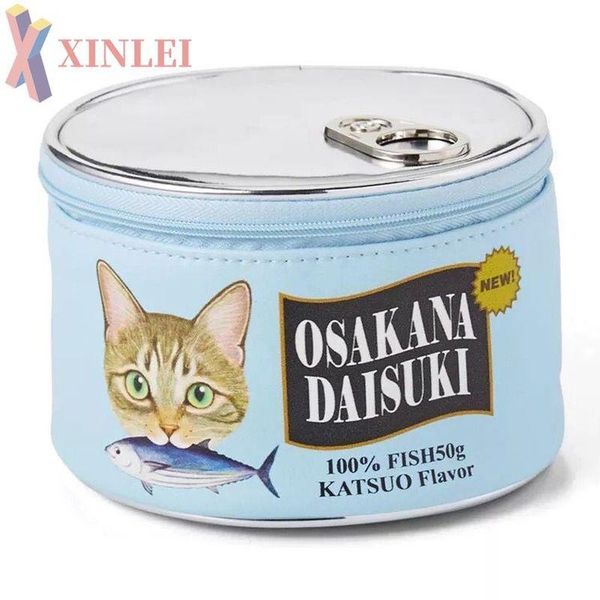 cosmetic bags & cases xinlei fashion cute large-capacity round creative canned fish shape cat makeup wash storage bag female xa255
cosmetic bags & cases xinlei fashion cute large-capacity round creative canned fish shape cat makeup wash storage bag female xa255