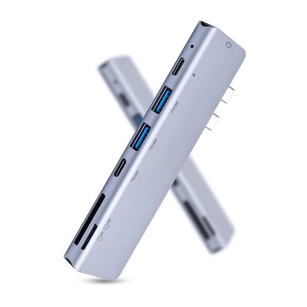 hubs 7-in-1 type-c hub hd card reader 4k resolution video adapter aluminum alloy usb-c converter
hubs 7-in-1 type-c hub hd card reader 4k resolution video adapter aluminum alloy usb-c converter