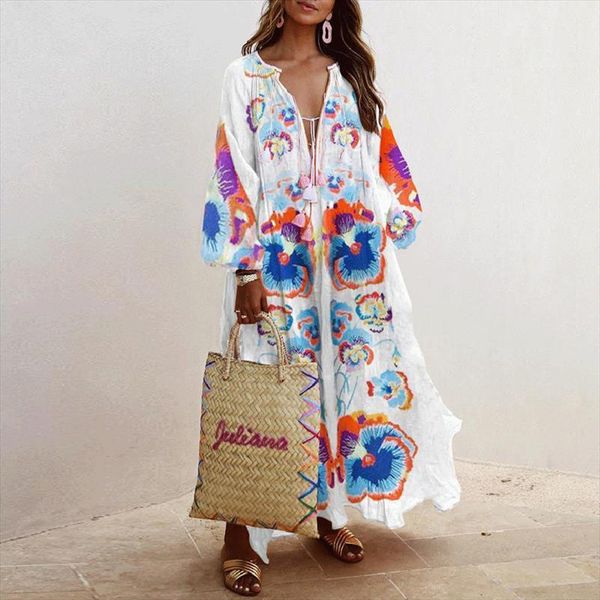 vintage floral print tassel womens sleepwears dress summer elegant lantern long sleeve v neck boho loose party vestido, Black;red
vintage floral print tassel womens sleepwears dress summer elegant lantern long sleeve v neck boho loose party vestido, Black;red