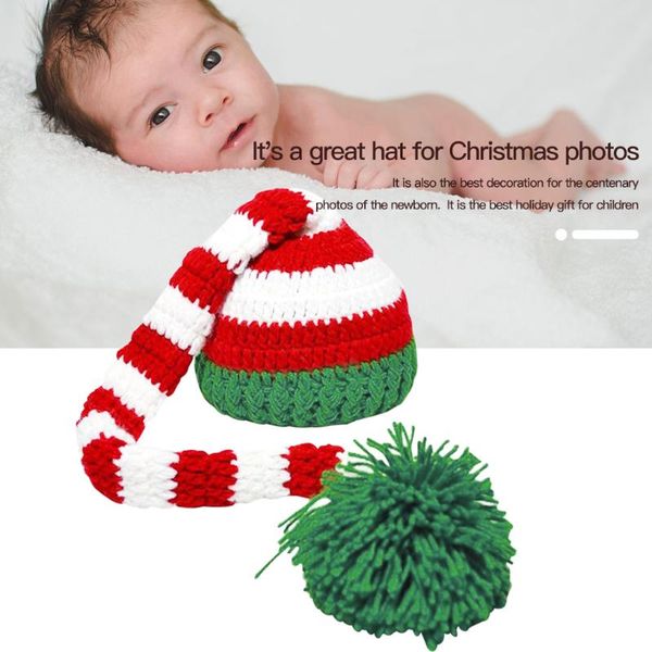 christmas baby cap pgraphy prop accessories white stripe crochet newborn hat plush handmade knitting long tail baby hat, Yellow
christmas baby cap pgraphy prop accessories white stripe crochet newborn hat plush handmade knitting long tail baby hat, Yellow