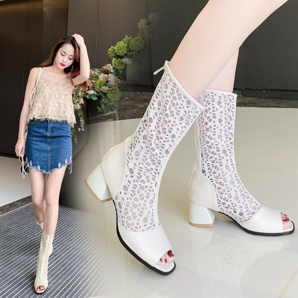 boots 2021 summer lace women white thick high heels shoes female peep toe cross tied ladies plus size 33-43, Black
boots 2021 summer lace women white thick high heels shoes female peep toe cross tied ladies plus size 33-43, Black