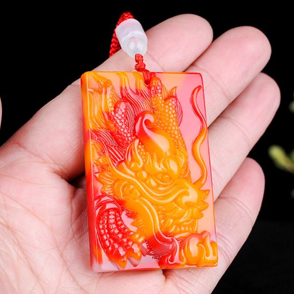 natural and tian caiyu zodiac dragon male leader jade pei overbearing pendant, Silver
natural and tian caiyu zodiac dragon male leader jade pei overbearing pendant, Silver