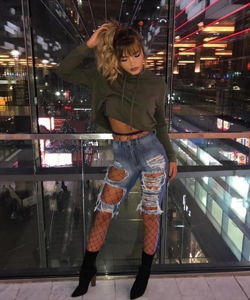 trendy ripped fashion elastic womens jean high waist skinny denim knee length pencil pants summer casual hipster, Blue
trendy ripped fashion elastic womens jean high waist skinny denim knee length pencil pants summer casual hipster, Blue