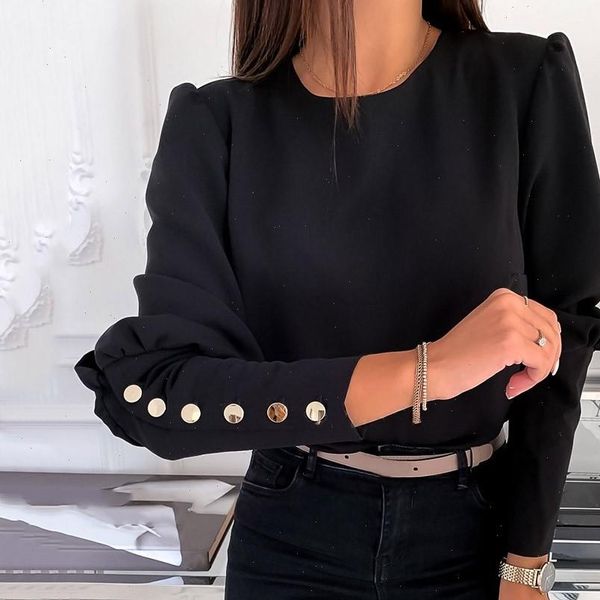 z25 blouse women plus size shirt back button vintage solid loose long sleeve work wear womens and blouses blusas, White
z25 blouse women plus size shirt back button vintage solid loose long sleeve work wear womens and blouses blusas, White