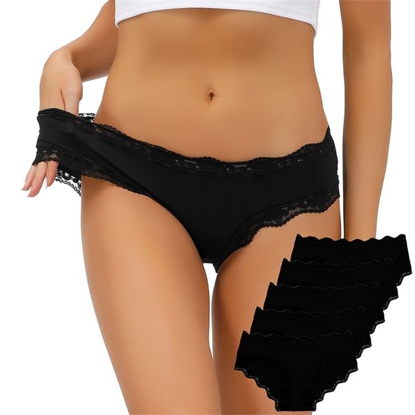 comsoft 5pcs/lot panties for women fashion black lace women underwear set low-rise women briefs soft silky ladies panties 210730, Black;pink
comsoft 5pcs/lot panties for women fashion black lace women underwear set low-rise women briefs soft silky ladies panties 210730, Black;pink