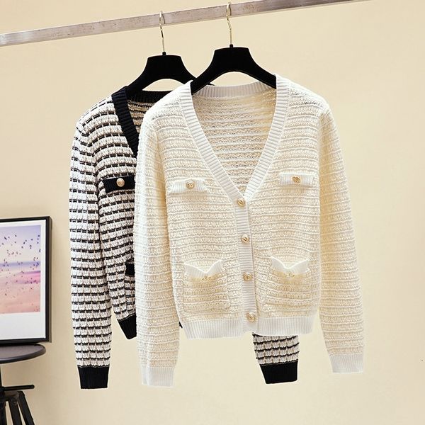 women's sweaters knitted or crocheted sweater with a v-collar, casual cardigan buttons and sequins, spring fashion, women's clothi, White;black
women's sweaters knitted or crocheted sweater with a v-collar, casual cardigan buttons and sequins, spring fashion, women's clothi, White;black