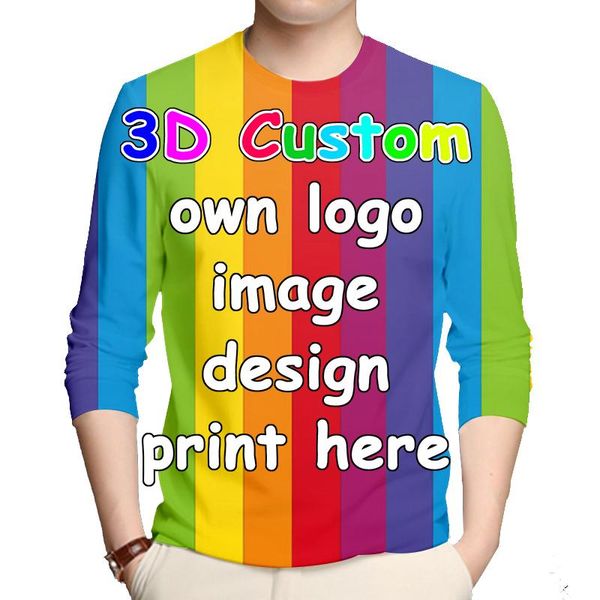 men's t-shirts customized eu/us size mens long sleeve t shirts diy your own design 3d print unique oversized clothes drop, White;black
men's t-shirts customized eu/us size mens long sleeve t shirts diy your own design 3d print unique oversized clothes drop, White;black