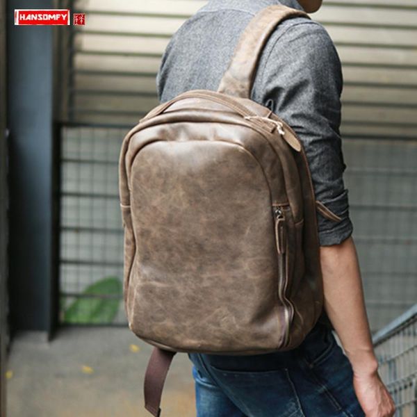 backpack men's travel bag computer men genuine leather casual shoulder bags business backpacks retro crazy horse big
backpack men's travel bag computer men genuine leather casual shoulder bags business backpacks retro crazy horse big