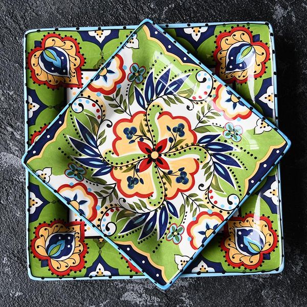dishes & plates eecamail creative hand-painted ceramic tableware blue wave card series square plate fruit salad tray snack
dishes & plates eecamail creative hand-painted ceramic tableware blue wave card series square plate fruit salad tray snack