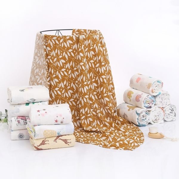 120x110cm newborn swaddle cotton gauze swaddling blanket baby blankets muslin diaper 210309
120x110cm newborn swaddle cotton gauze swaddling blanket baby blankets muslin diaper 210309