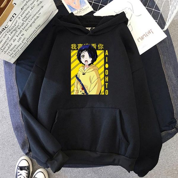men's hoodies & sweatshirts anime wonder egg priority ooto ai print men womens pullover drop clothes korean spring/autumn, Black
men's hoodies & sweatshirts anime wonder egg priority ooto ai print men womens pullover drop clothes korean spring/autumn, Black