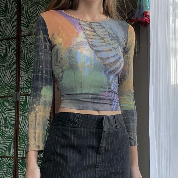 women's t-shirt y2k print long sleeve t shirt streetwear o neck bodycon crop vintage harajuku 90s women basic 2021 tee, White
women's t-shirt y2k print long sleeve t shirt streetwear o neck bodycon crop vintage harajuku 90s women basic 2021 tee, White