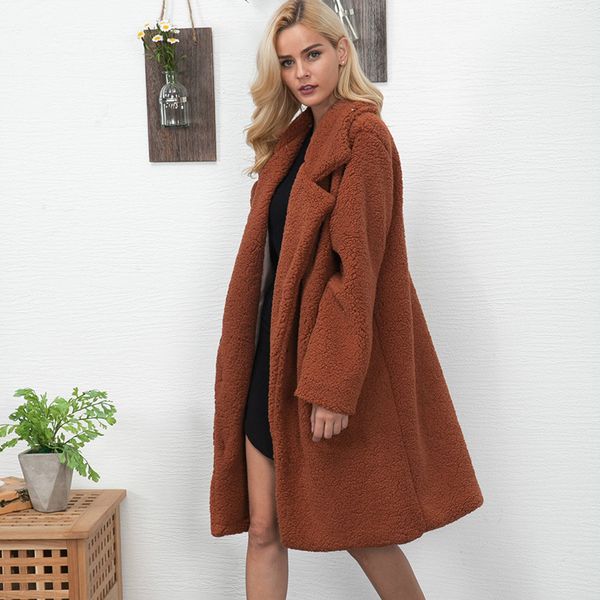 autumn and winter new ladies fur coat mid-length lamb wool thick coat imitation wool loose cardigan windbreaker, Black
autumn and winter new ladies fur coat mid-length lamb wool thick coat imitation wool loose cardigan windbreaker, Black