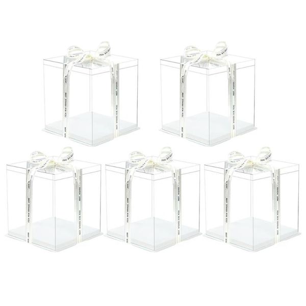 5pcs transparent birthday cake box cake packaging boxes organizer case for home dessert shop (single layer,without
5pcs transparent birthday cake box cake packaging boxes organizer case for home dessert shop (single layer,without