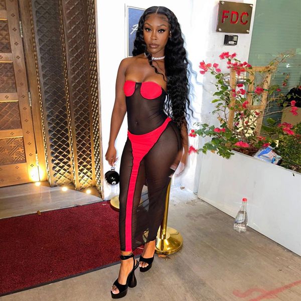 sheer mesh patchwork bodycon maxi dresses club outfits for women halter backless long dress with gloves d70-cd17, Black;gray
sheer mesh patchwork bodycon maxi dresses club outfits for women halter backless long dress with gloves d70-cd17, Black;gray