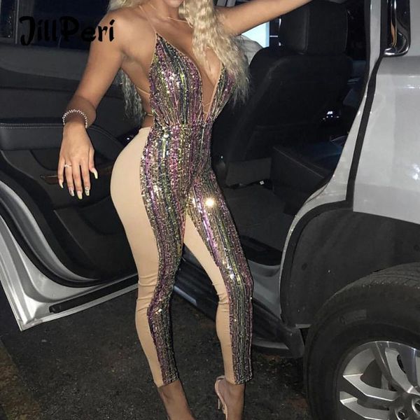 women's jumpsuits & rompers jillperi women deep v neck backless jumpsuit luxury sequin high waist cross strap club wear sheath rainbow, Black;white
women's jumpsuits & rompers jillperi women deep v neck backless jumpsuit luxury sequin high waist cross strap club wear sheath rainbow, Black;white