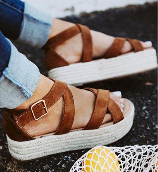 womens platform ladies wedge pumps straw thick bottom shoes roman sandals peep toe beach belt buckle high heels#zer, Black
womens platform ladies wedge pumps straw thick bottom shoes roman sandals peep toe beach belt buckle high heels#zer, Black