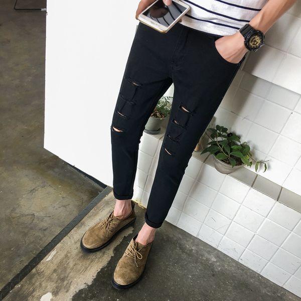 trendy black ripped gat jeans men lent summer teens new brand wild casual tiener korean loss rights broek, Blue
trendy black ripped gat jeans men lent summer teens new brand wild casual tiener korean loss rights broek, Blue