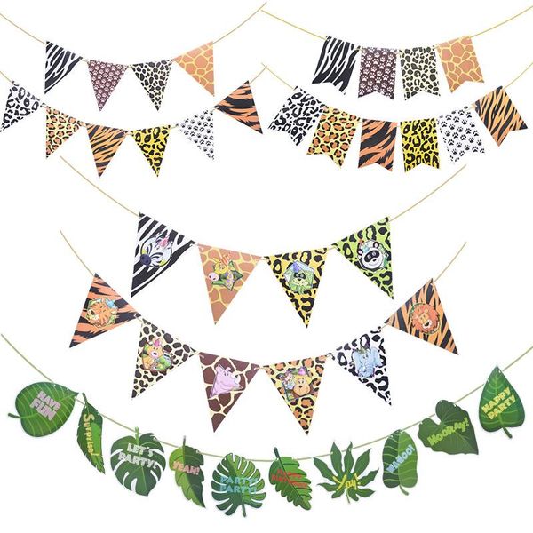 party decoration 1set jungle birthday banners animal garland paper pennant palm leaf flags bunting baby shower safari animals
party decoration 1set jungle birthday banners animal garland paper pennant palm leaf flags bunting baby shower safari animals