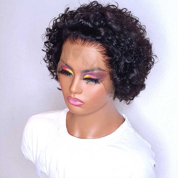 lace wigs pixie cut curly frontal wig short bob human hair jerry 100% front 13x2 women, Black;brown
lace wigs pixie cut curly frontal wig short bob human hair jerry 100% front 13x2 women, Black;brown