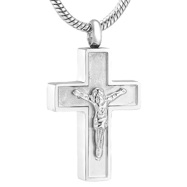 pendant necklaces lkj12230 jesus on cross men women necklace 316l stainless steel cremation jewelry ashes holder keepsake for human, Silver
pendant necklaces lkj12230 jesus on cross men women necklace 316l stainless steel cremation jewelry ashes holder keepsake for human, Silver