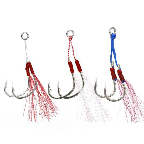 fishing hooks 1pcs lure slow jigging cast jigs assist hook barbed single jig thread feather pesca high carbon steel
fishing hooks 1pcs lure slow jigging cast jigs assist hook barbed single jig thread feather pesca high carbon steel