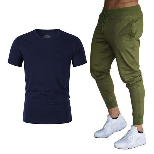 men's tracksuits 2021 summer suit sportswear pure cotton quick-drying gym running clothes fashion short-sleeve t-shirt + jogging pants, Gray
men's tracksuits 2021 summer suit sportswear pure cotton quick-drying gym running clothes fashion short-sleeve t-shirt + jogging pants, Gray