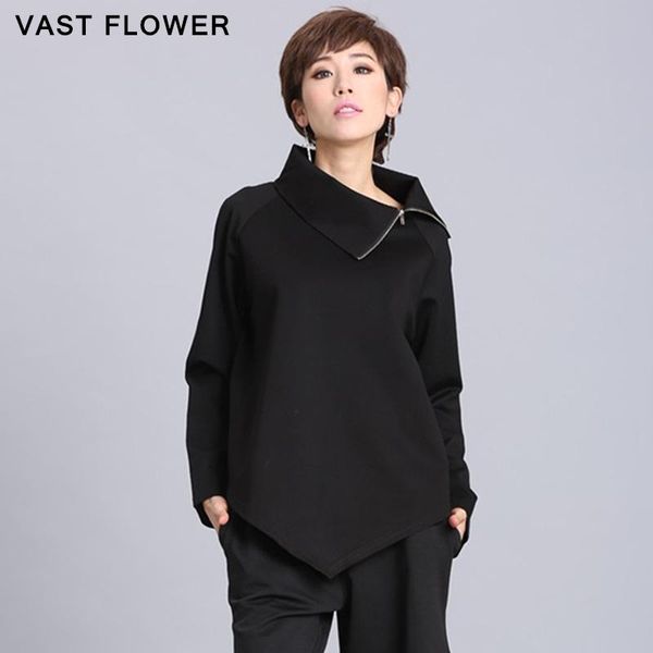 2021 new spring autumn black zipper asymmetrical t-shirt women turtleneck long sleeve loose casual tshirt fashion clothes, White
2021 new spring autumn black zipper asymmetrical t-shirt women turtleneck long sleeve loose casual tshirt fashion clothes, White