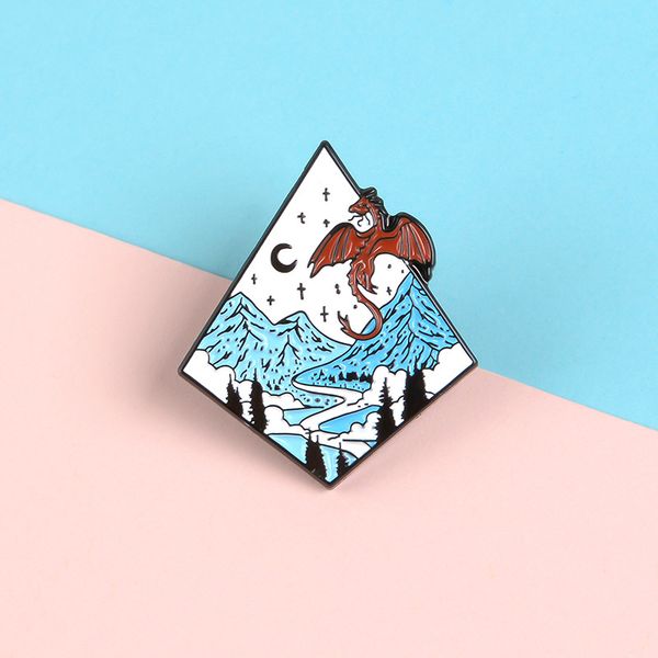 little wyvern in the snow forest brooches enamel pins alloy brooch for girls denim shirt badge jewelry gift friend bag accessories creative, Gray
little wyvern in the snow forest brooches enamel pins alloy brooch for girls denim shirt badge jewelry gift friend bag accessories creative, Gray