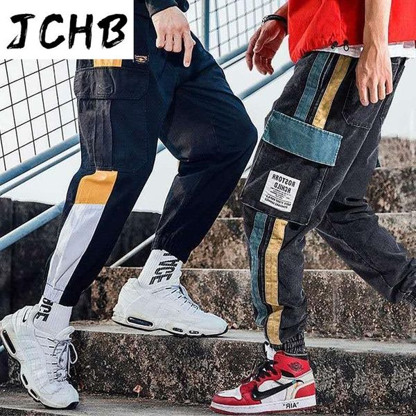 men's pants cargo men vintage hip hop streetwear patchwork joggers harem pocket elastic waist loose ankle length trousers techwear, Black
men's pants cargo men vintage hip hop streetwear patchwork joggers harem pocket elastic waist loose ankle length trousers techwear, Black