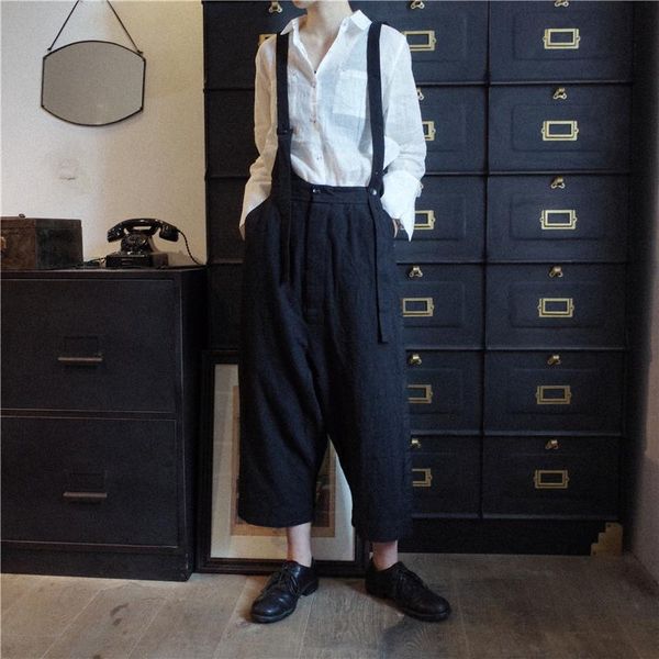 men's pants 27-44customized big code men hair stylist fashion high-quality casual cotton and straps nine-minute trousers bib, Black
men's pants 27-44customized big code men hair stylist fashion high-quality casual cotton and straps nine-minute trousers bib, Black