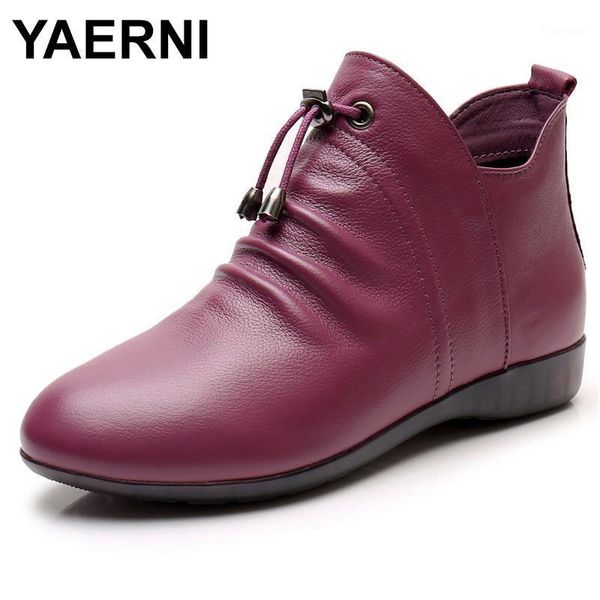boots yaerni fashion women autumn genuine leather ankle 2021 winter warm plush fur shoes plus size 431, Black
boots yaerni fashion women autumn genuine leather ankle 2021 winter warm plush fur shoes plus size 431, Black