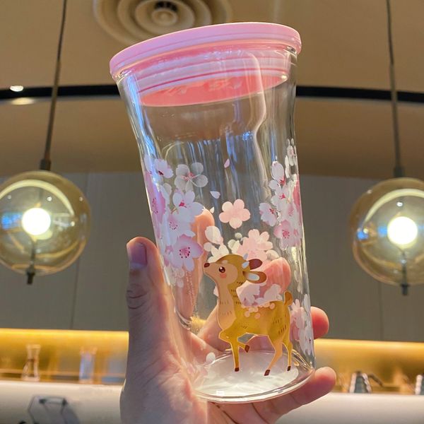 starbucks cup 2020 cherry blossom season pink transparent sakura deer cold drink glass drinking cup 500ml
starbucks cup 2020 cherry blossom season pink transparent sakura deer cold drink glass drinking cup 500ml