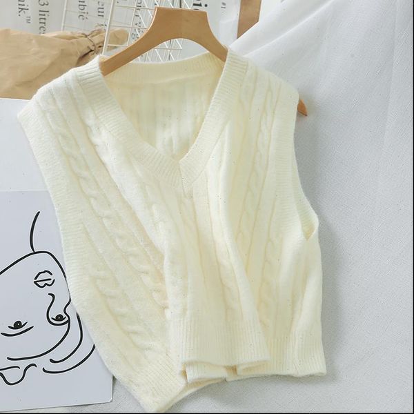 2021 winter women knitted outerwear vest v neck pullovers female sleeveless spiral pattern sweater for women velvet vest, White;black
2021 winter women knitted outerwear vest v neck pullovers female sleeveless spiral pattern sweater for women velvet vest, White;black