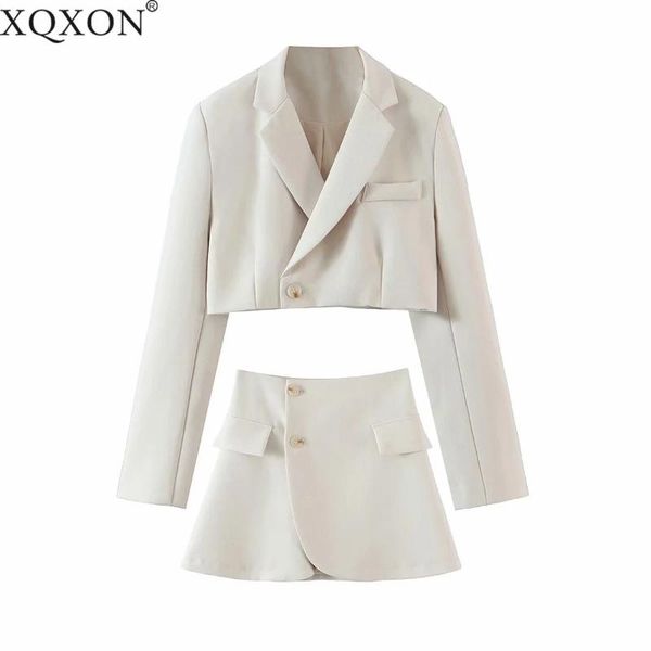 two piece dress one button short women blazer cropped high waist irregular cross slit mini skirt long sleeve suits 2 pieces set vintage, White
two piece dress one button short women blazer cropped high waist irregular cross slit mini skirt long sleeve suits 2 pieces set vintage, White