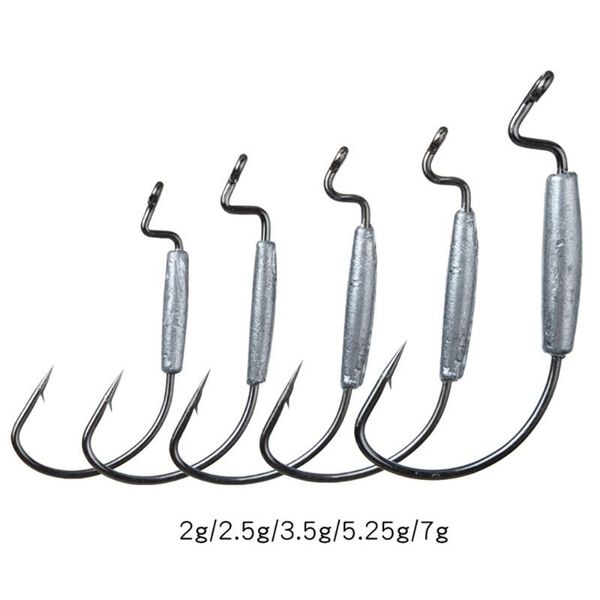 fishing hooks 10pcs lead jigs head barbed crank hook 2g/2.5g/3g/5,25g/7g for soft worm accessories
fishing hooks 10pcs lead jigs head barbed crank hook 2g/2.5g/3g/5,25g/7g for soft worm accessories