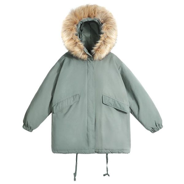women's down & parkas winter women outerwear 2021 mid-long fur collar hooded female cotton jacket loose thick high-end ladies cw197, Black
women's down & parkas winter women outerwear 2021 mid-long fur collar hooded female cotton jacket loose thick high-end ladies cw197, Black