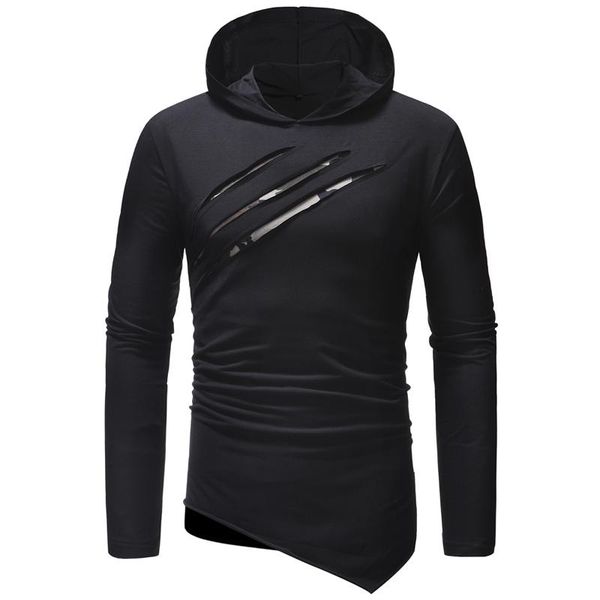 men's hoodies & sweatshirts 2021 spring and autumn casual hooded scratched long-sleeved t-shirt european american fashion america, Black
men's hoodies & sweatshirts 2021 spring and autumn casual hooded scratched long-sleeved t-shirt european american fashion america, Black