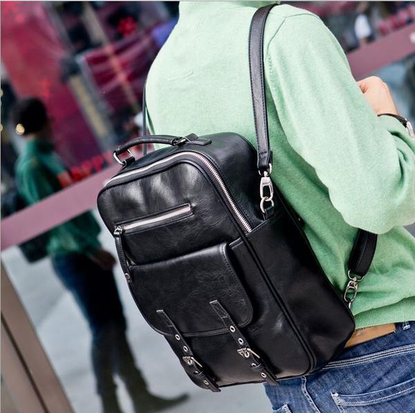 backpack fashion men/women leather black/brown multifunctional removable shoulder strap casual school bags
backpack fashion men/women leather black/brown multifunctional removable shoulder strap casual school bags