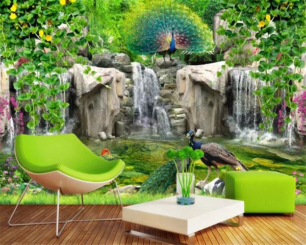 wallpapers drop custom 3d wallpaper fresh fake mountain peacock flower vine tv background wall for living room behang
wallpapers drop custom 3d wallpaper fresh fake mountain peacock flower vine tv background wall for living room behang