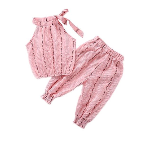 clothing sets kids girls' summer linen stripe vest set pink white school party beach 2pc clothes
clothing sets kids girls' summer linen stripe vest set pink white school party beach 2pc clothes