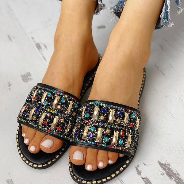 slippers summer slides shoes women bling crystal chaussures femme outside pantufa flat mules geometric flats casual, Black
slippers summer slides shoes women bling crystal chaussures femme outside pantufa flat mules geometric flats casual, Black