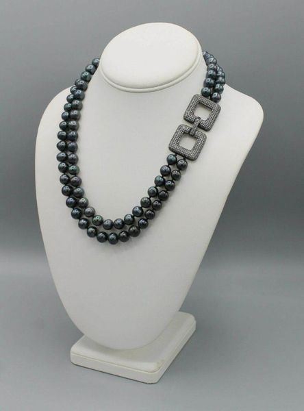 chains hand knotted necklace 8-9mm black freshwater pearl micro inlay zircon square clasp 45-48cm fashion jewelry, Silver
chains hand knotted necklace 8-9mm black freshwater pearl micro inlay zircon square clasp 45-48cm fashion jewelry, Silver