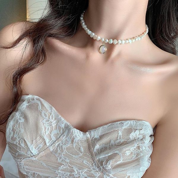 chokers 2021 trend baroque freshwater natural pearl moonstone pendant necklace geometric irregular for women girls party jewelry, Golden;silver
chokers 2021 trend baroque freshwater natural pearl moonstone pendant necklace geometric irregular for women girls party jewelry, Golden;silver