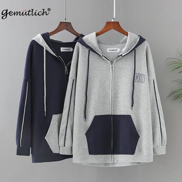 women's jackets gemutlich big size cardigan hoodies loose jacket patchwork casual sweatshirt sport with hood autumn outwear 3xl-5xl 202, Black;brown
women's jackets gemutlich big size cardigan hoodies loose jacket patchwork casual sweatshirt sport with hood autumn outwear 3xl-5xl 202, Black;brown