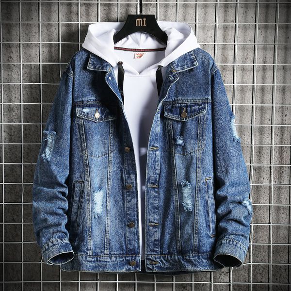 autumn korean fashion casual et men's spring and autumn work coat denim clothing, Black;brown
autumn korean fashion casual et men's spring and autumn work coat denim clothing, Black;brown
