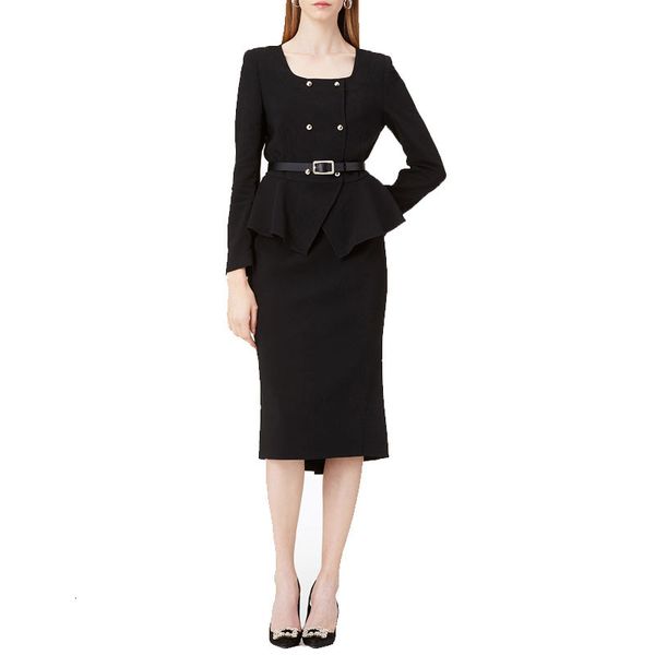 2021 new ladies office elegant black set autumn women o-neck double-breasted midi mermaid skirt two piece outfits yy0e
2021 new ladies office elegant black set autumn women o-neck double-breasted midi mermaid skirt two piece outfits yy0e